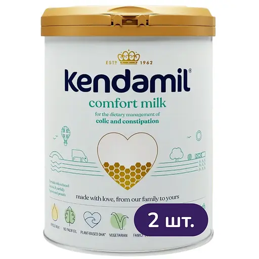 Сухая молочная антиколиковая смесь Kendamil Comfort 0-12 міс. 1.6 кг (2 шт. х 800 г) - фото 1