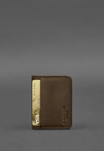 Кожаная обложка для ID-паспорта и водительского заседания 4.0 Карбон темно-коричневый - фото 4