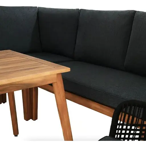 Комплект садовой мебели Di Volio Albenga черный - фото 5