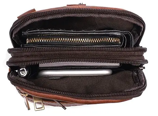 Чоловіча шкіряна сумка Vintage 13х21х4,5 см sum0012381 - фото 5