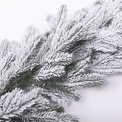 Штучна хвойна гірлянда LUGI 1 м засніжена, новорічна гірлянда лита реалістична засніжена Преміум TD-BRNCHSN1