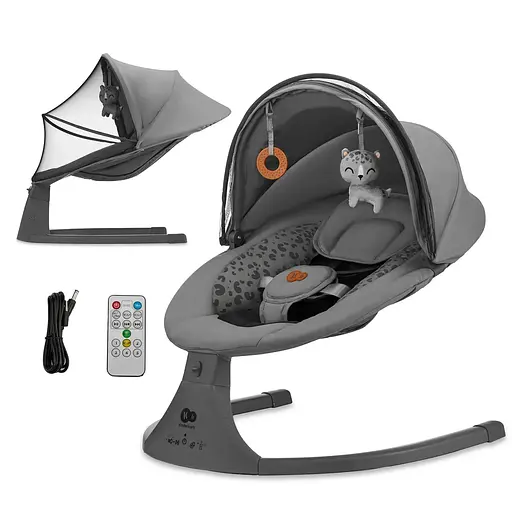 Крісло-гойдалка Kinderkraft Lumi 2 Dark Grey (KBLUMI02DGR0000) - фото 6