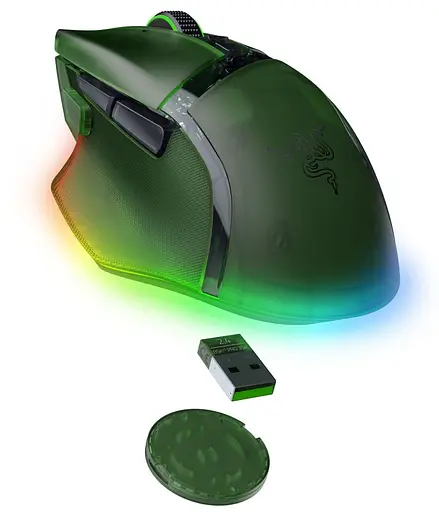 Миша Razer Basilisk V3 PRO Wireless 35K Phantom Green (RZ01-05240300-R3G1) - фото 2