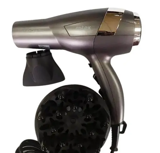 Профессиональный мощный фен Rotex RFF220-R UltimateCare Pro с диффузором и концентратором, 2000 Вт, серый - фото 5