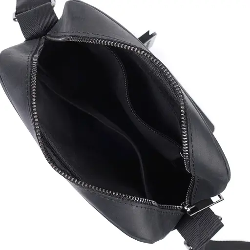 Чоловіча сумка через плече з натуральної матової шкіри SHVIGEL 20х22,5х6 см sum0027001 - фото 7