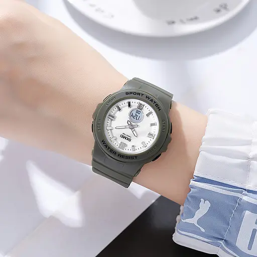 Годинник наручний жіночий 2125AG Army green Skmei acs0030256 - фото 3