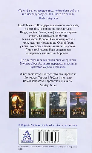 Володар Перснів. Частина третя. Повернення короля - фото 2