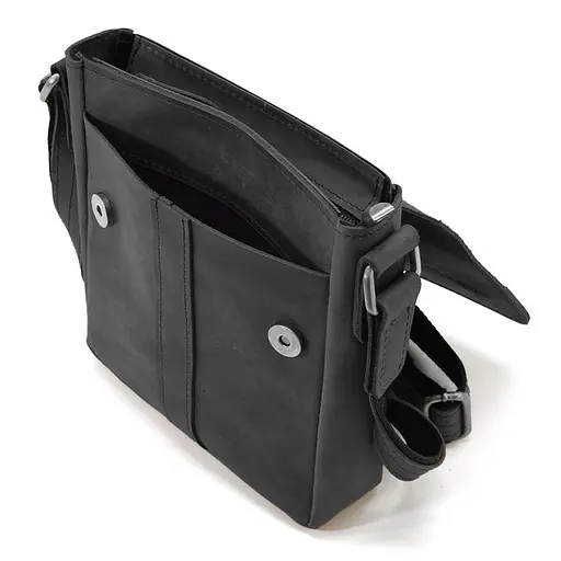 Кожаная мужская сумка через плечо LIMARY 22х18х5 см sum0025887 - фото 5