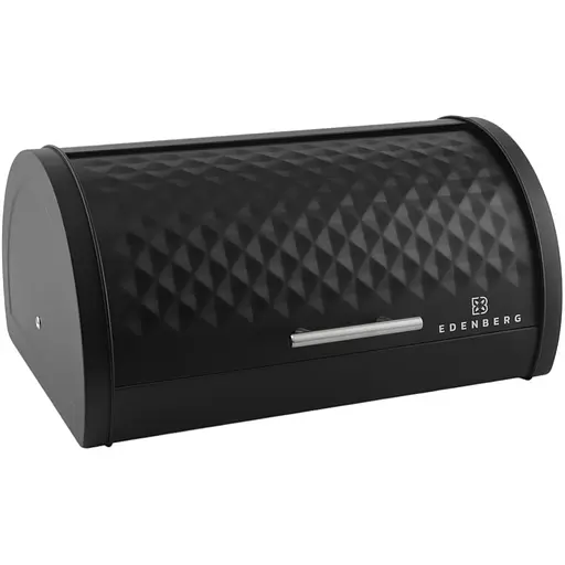 Хлебница из нержавеющей стали Edenberg 38.5x27x19 см черная EB-133