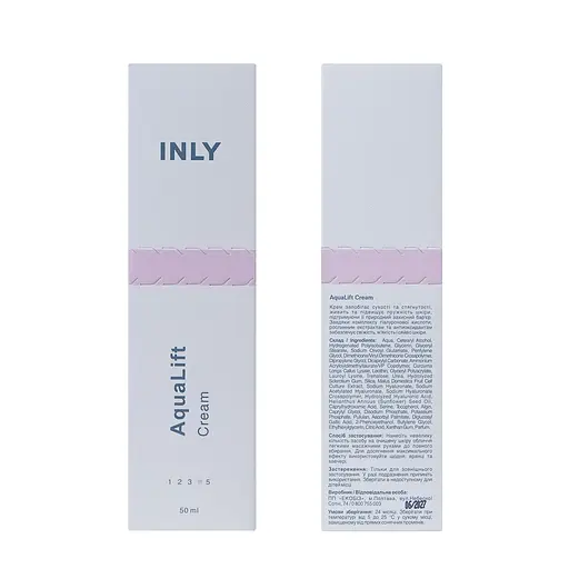 Крем для лица с гиалуроновой кислотой AquaLift Cream INLY 50 мл - фото 2