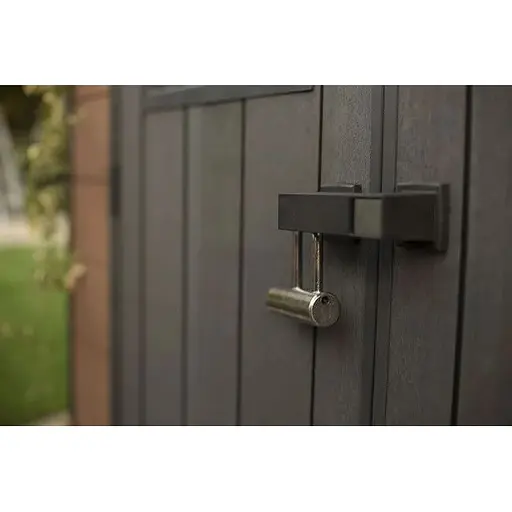 Садовый пластиковый домик Keter Newton 759 коричневый - фото 3