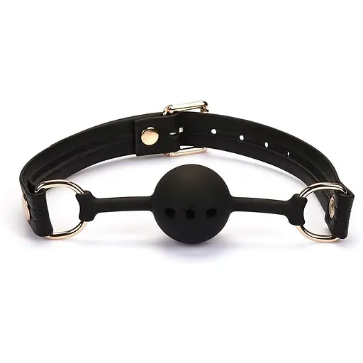 Кляп Liebe Seele Black Organosilicon Ball Gag - фото 2
