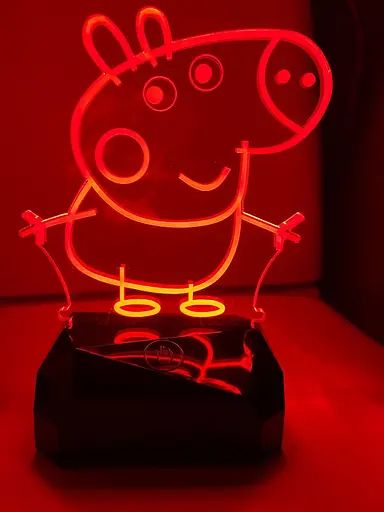 Світильник нічник 3D планшет USB, акумулятор, ручка для написів - фото 4