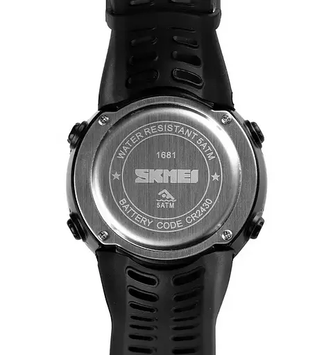 Мужские спортивные часы Skmei 1681 с термометром Белый - фото 4