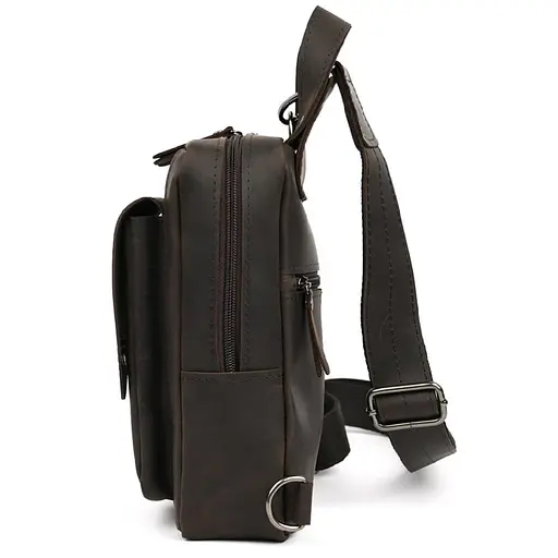 Мужской нагрудная сумка слинг рюкзак на одно плечо LIMARY 29х16х8 см sum0028202 - фото 3