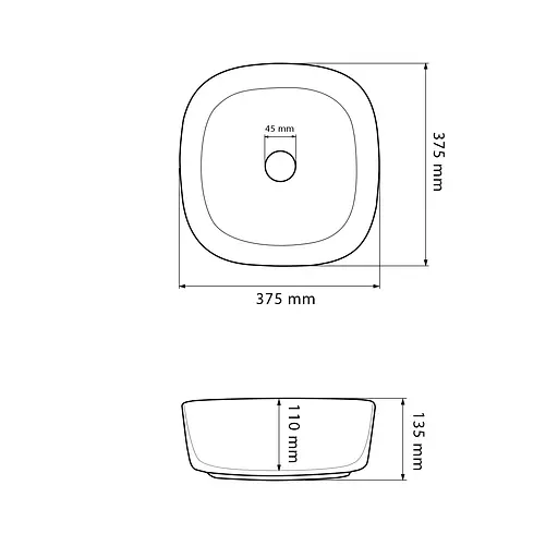 Умивальник VBI Arezzo wood matt накладний VBI-013205, Коричневий - фото 2
