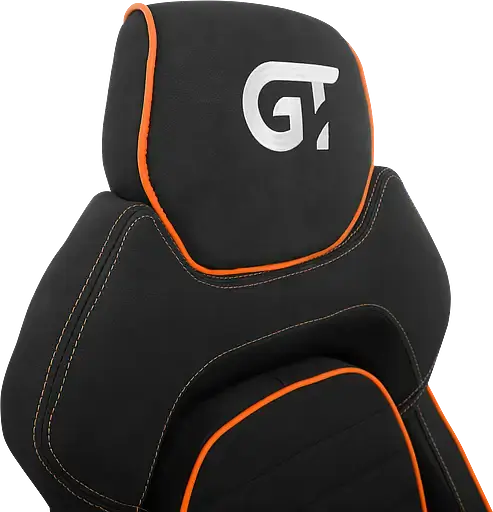 Геймерське крісло GT Racer чорне з помаранчевим (X-2569 Black/Orange) - фото 6