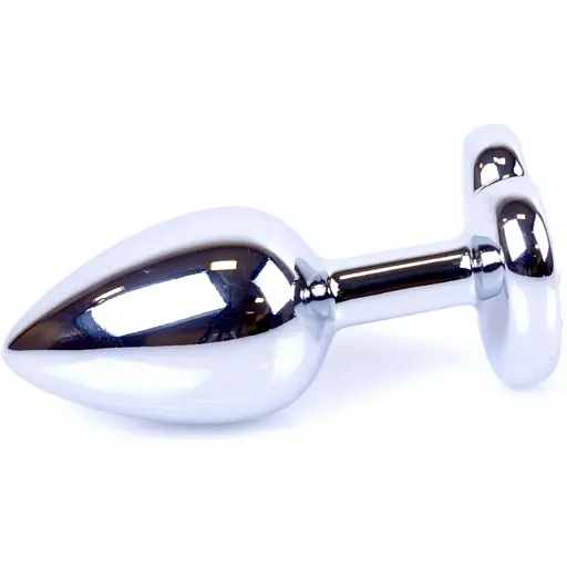 Анальна пробка Boss Of Toys Boss Series - Jewellery Silver Heart Plug Red S, BS6400046, Срібний / Червоний - фото 5