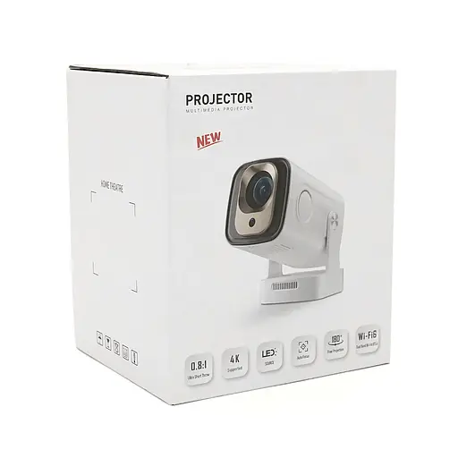 Смарт-проектор Voltronic HY260 PRO Android 14 1080p 200 ANSI Wi-Fi 2.4+5G White Box - фото 3