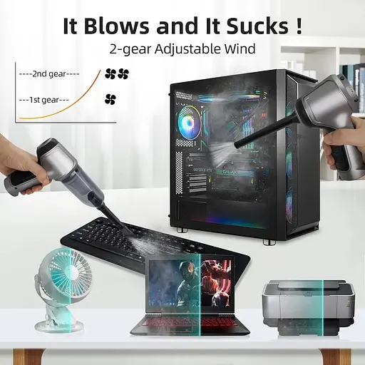 Автомобильный пылесос Suitu ST-6645 Pro мощный ручной беспроводной аккумуляторный мини - фото 6