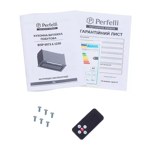 Вытяжка полновстраиваемая PERFELLI BISP 6973 A 1250 W LED Strip - фото 11