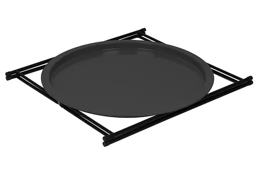 Стол Bo-Camp Harlem 46x46 cm Black (1404325) - фото 2