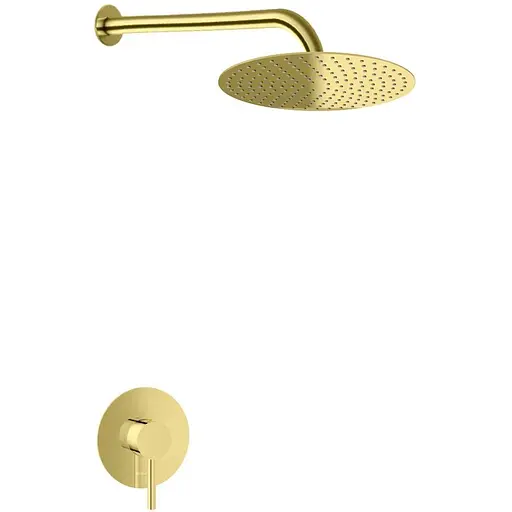Душевая система Kohlman Axel 25 gold + BOX скрытого монтажа KPL-QW220AGD25, Золотой - фото 1