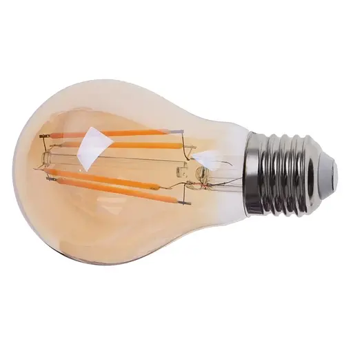 Лампа Brille світлодіодна LED Едісона LED E27 8W WW A60 COG Amber 220 В