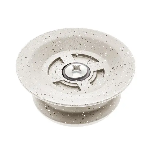 Ручка для кришки каструлі сковороди кругла керамічна, Мед Білий 85611 - фото 3