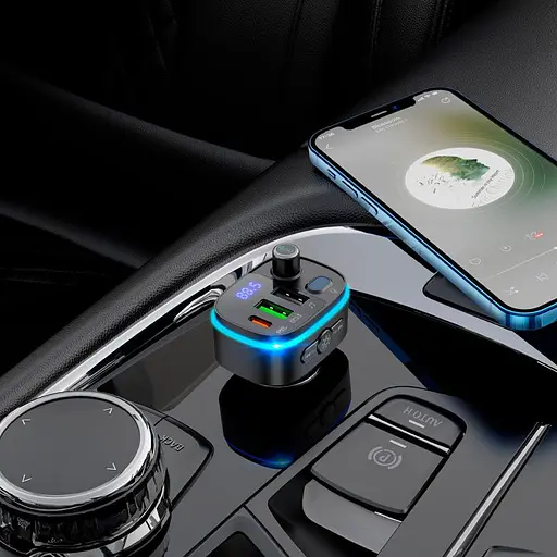 FM-трансмітер Hoco E62 Fast PD20W+QC3.0 BT FM Transmitter (756299) [85427] - фото 7