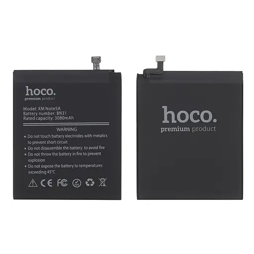 Аккумулятор Hoco BN31 для Xiaomi Redmi Note 5A/Redmi S2/Mi 5X/Mi A1 - фото 2