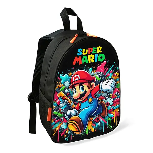 Рюкзак Супер Марио детский школьный/городской 34х27х13 см для мальчика (02477)