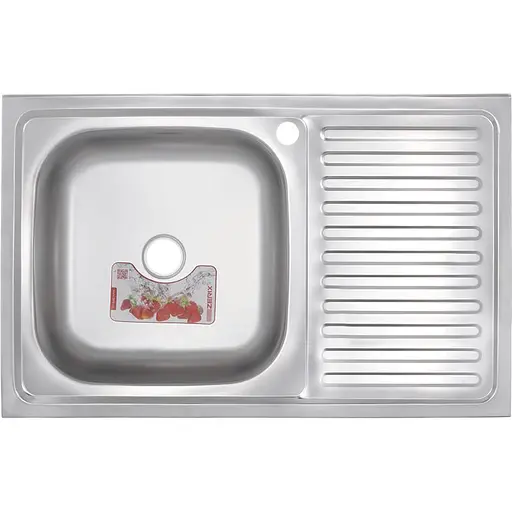 Кухонная мойка накладная ZERIX Z8050L-06-160E satin ZX1612 - фото 1