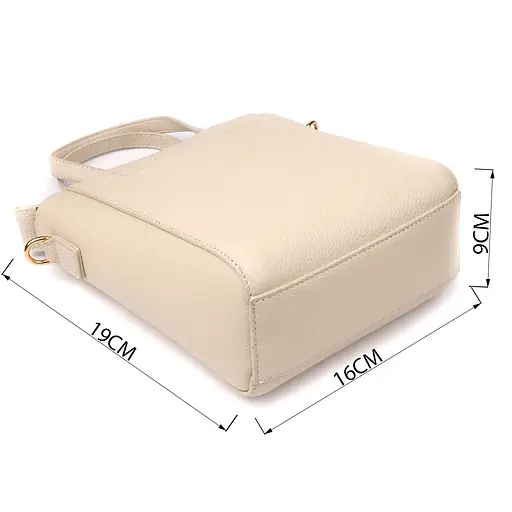 Сумка для женщин Vintage из натуральной кожи с трапециевидным кроем Vintage 16х19х9 см sum0027583 - фото 3