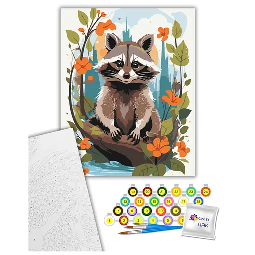 Картина по номерам "Забавный полоскунчик" Art Craft 11596-AC 40х50 см - фото 2