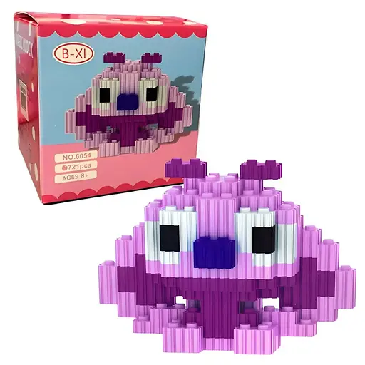 Дитячий конструктор Magic Blocks Стіч рожевий на 721 деталь (6054)