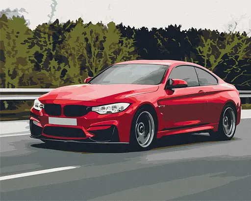 Картина по номерам на подрамнике Brushme Спортивная машина