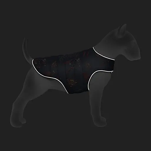 Курточка-накидка для собак Waudog Clothes, малюнок "Сила Супермена", XS, А 26 см, B 33-41 см, С 18-26 см - фото 4