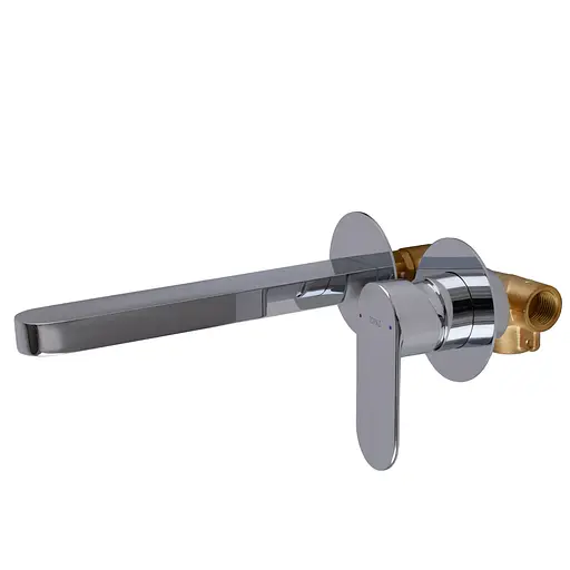 Змішувач для умивальника TOPAZ BARTS TB-07235-H36 вбудований у стіну керамічний картридж D35 для ванної кімнати - фото 2