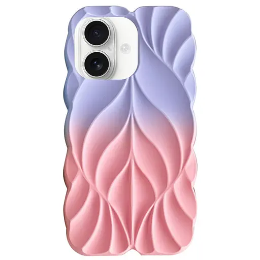 Чохол Epik TPU Leaf для Apple iPhone 16, 6.1 Lilac/Pink