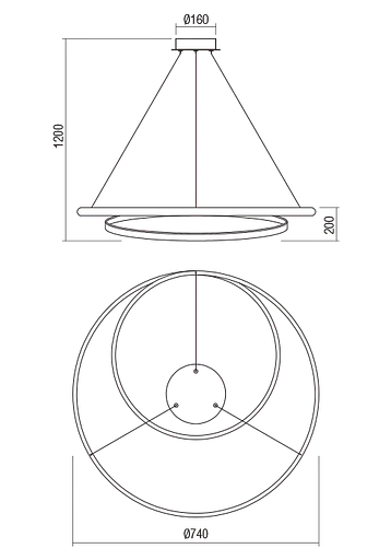 Подвесной светильник Redo TORSION SU LED 40W D750 4000K SAND WHITE (4.1.2) 01-1890 - фото 2