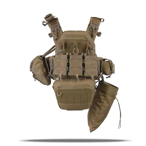 Плитоноска Kiborg GU gen.2 + 8 подсумков Coyote (1000-k66001) - фото 5