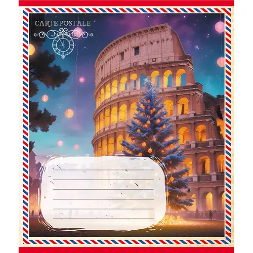 Зошит учнівський "Листівка" Leader 024-560268L-1 в лінію, 24 аркуші - фото 1