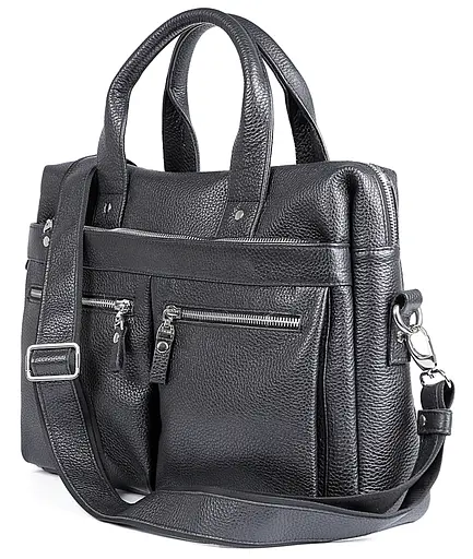 Чоловіча шкіряна сумка SHVIGEL 38х26х7-10 см sum0012577 - фото 3