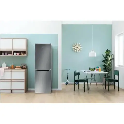 Холодильник Indesit LI7 SN1 EX двухкамерный No Frost общий объем 319L полезный объем 197L/98L A+ 176.3x59.5x65.5 см Silver - фото 3