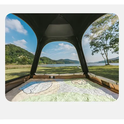 Намет Naturehike Ango CNK2550WS010 S тримісний автоматичний із тентом сірий - фото 6