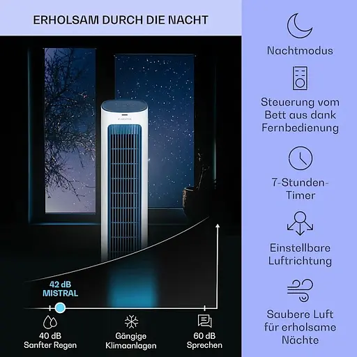 Охолоджувач повітря Klarstein Mistral 5-в-1 (10040150) - фото 4