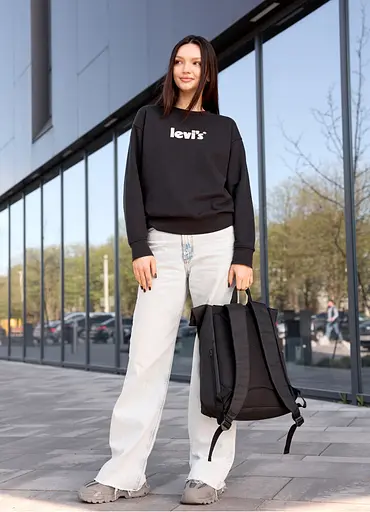 Жіночий рюкзак рол Sambag RollTop Milton чорний тканинний 41 х 30 х 16 см (24211065) - фото 6