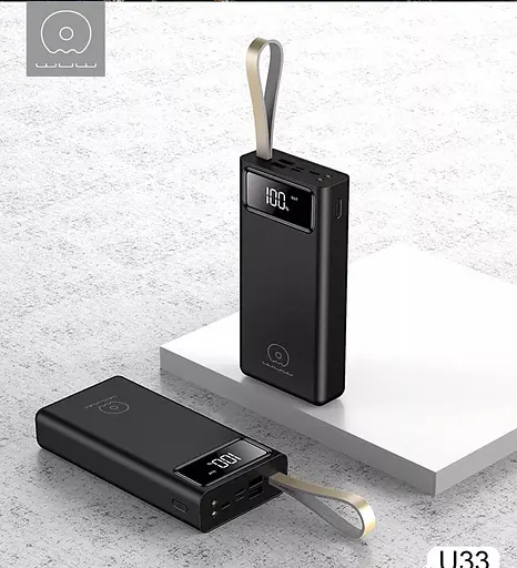 Зовнішній акумулятор 40000mAh WUW U33 з LED-дисплеєм Power bank - фото 6