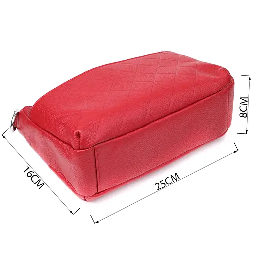 Женская кожаная сумка Vintage с двумя удобными ремешками 25х16х8 см sum0027524 - фото 3